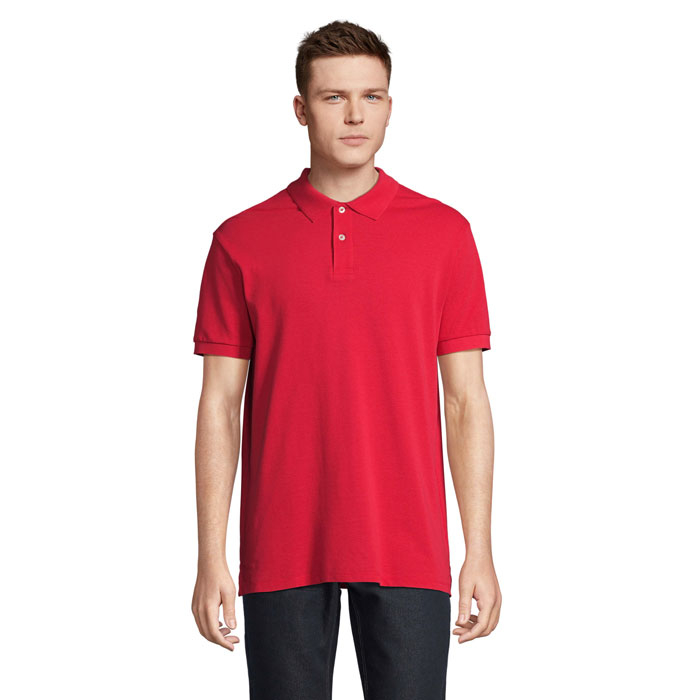 Polo Homme à personnaliser coton PACIFIC Rouge 1